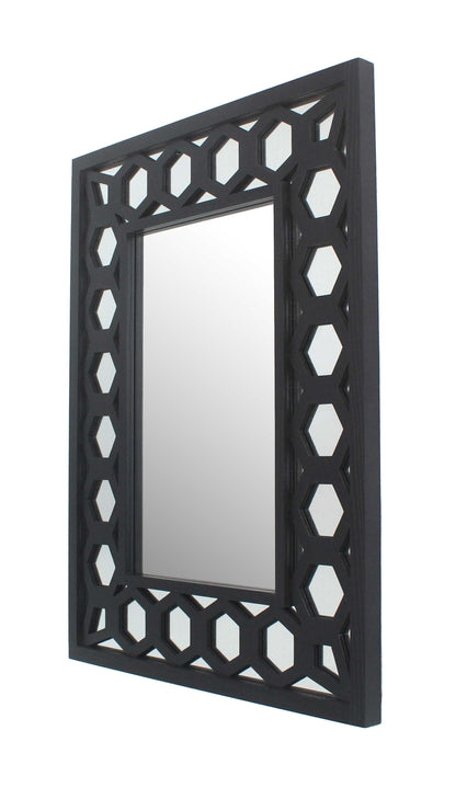 Miroir d'appoint carré noir