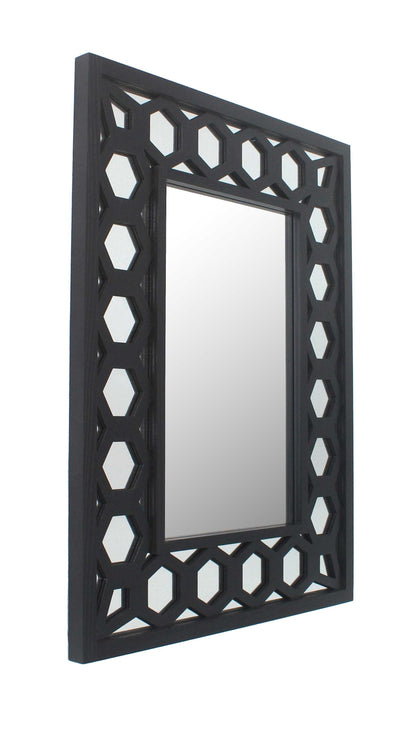 Miroir d'appoint carré noir