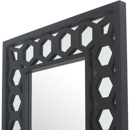 Miroir d'appoint carré noir