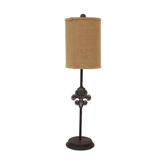 Lampe de table traditionnelle en bronze 13 x 15 x 31