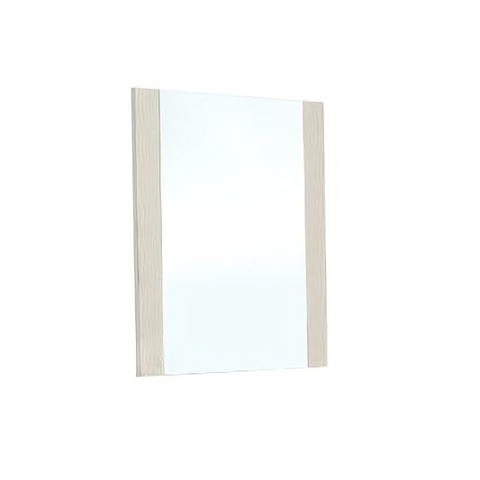 Miroir de commode encadré beige de 41 po