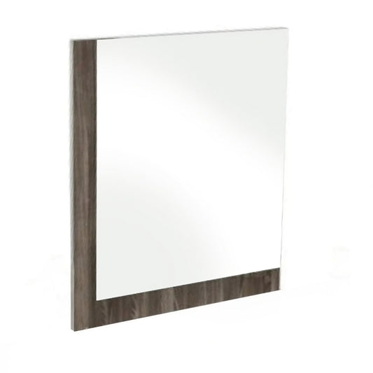 Miroir de commode avec cadre gris de 41 po