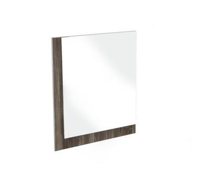 Miroir de commode avec cadre gris de 41 po