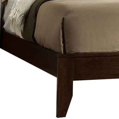 90" X 76" X 52" Espresso Rubber And Tropical Wood California King Bed