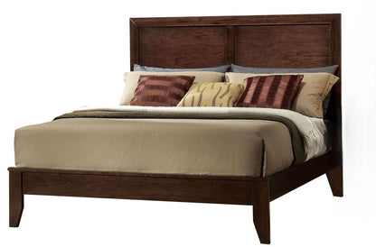 90" X 76" X 52" Espresso Rubber And Tropical Wood California King Bed