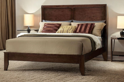 90" X 76" X 52" Espresso Rubber And Tropical Wood California King Bed