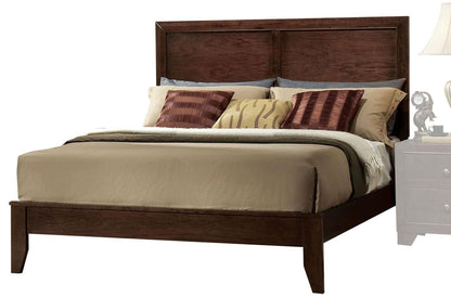 90" X 76" X 52" Espresso Rubber And Tropical Wood California King Bed