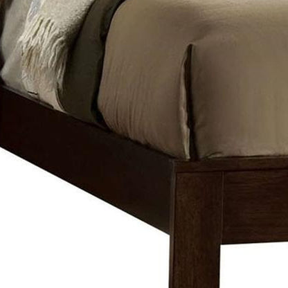 90" X 76" X 52" Espresso Rubber And Tropical Wood California King Bed