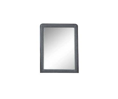 Miroir encadré gris clair de 36 po