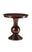 26" Brown Solid Wood Round End Table