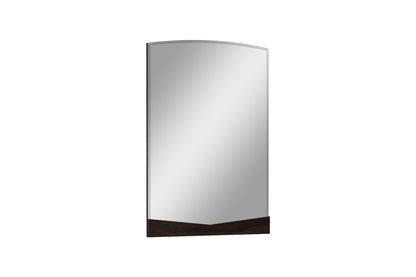 Miroir de commode brun foncé de 43 po