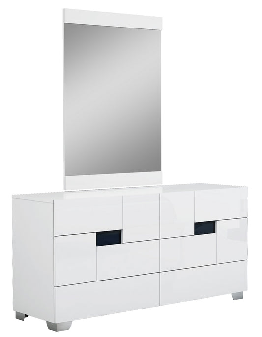 Superbe commode blanche brillante de 30 po