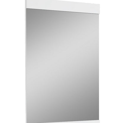 Superbe miroir blanc brillant de 45 po