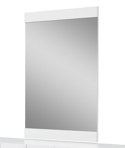 Superbe miroir blanc brillant de 45 po