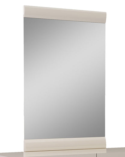 Miroir de commode rectangulaire beige