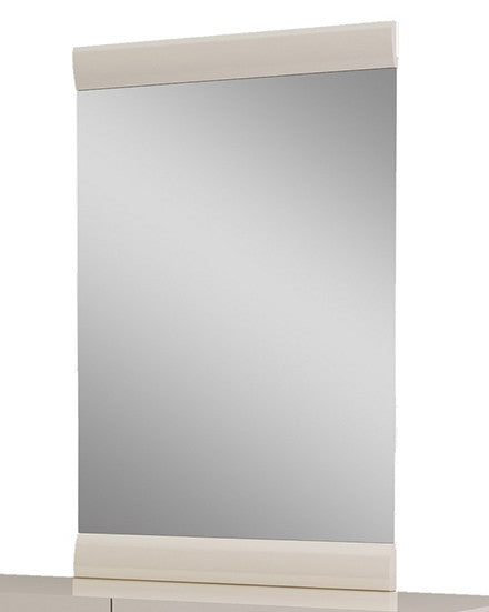 Miroir de commode rectangulaire beige