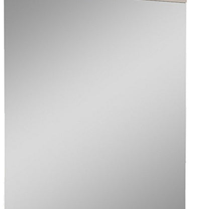 Miroir de commode rectangulaire beige