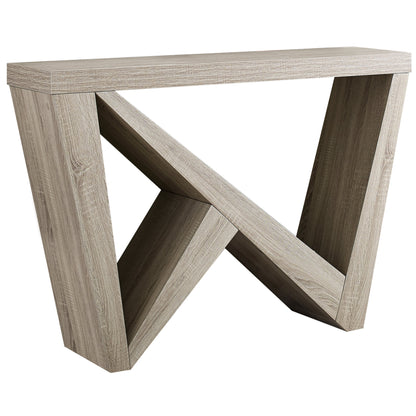 47" Taupe Abstract Console Table