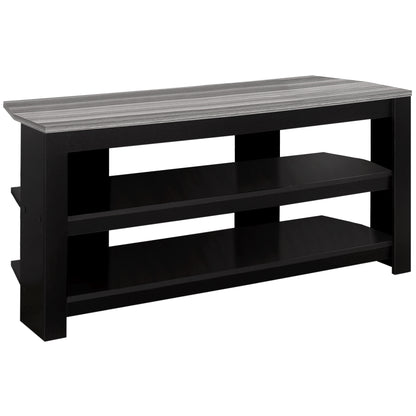 42" Ash Gray Open Shelving TV Stand