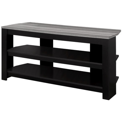 42" Ash Gray Open Shelving TV Stand