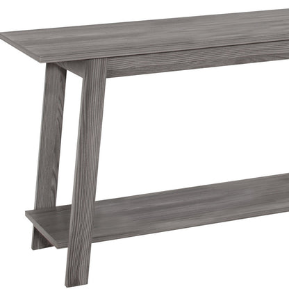 42" Gray Open Shelving TV Stand