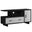 47" Black and Gray Open Shelving TV Stand