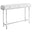 48" White and Silver Console Table And Drawers