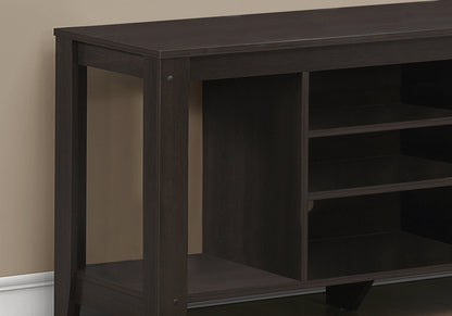 48" Deep Taupe Open Shelving TV Stand