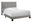 Gray Solid and Manufactured Wood Full Upholstered Linen Bed Frame