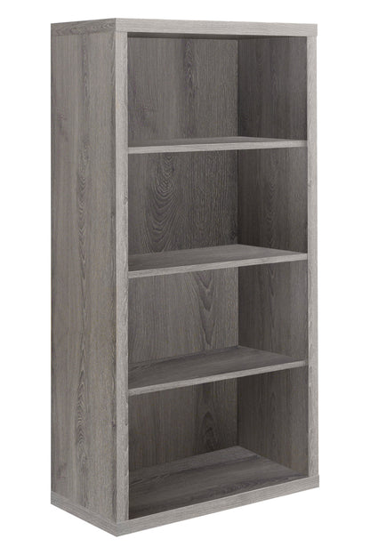 48" Black and Gray Wood Bookcase