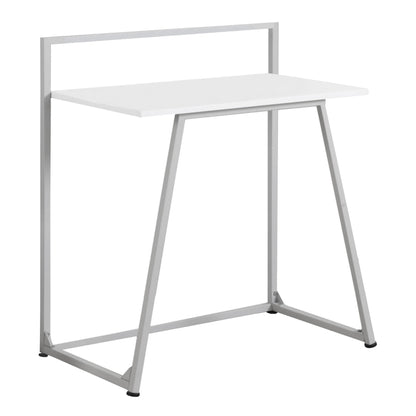 Bureau d'ordinateur blanc et gris de 18 po