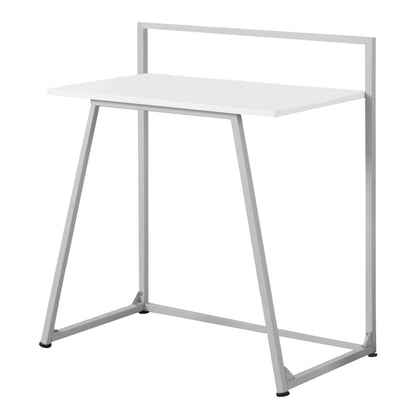 Bureau d'ordinateur blanc et gris de 18 po