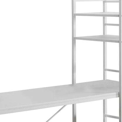 Bureau d'ordinateur blanc 19"