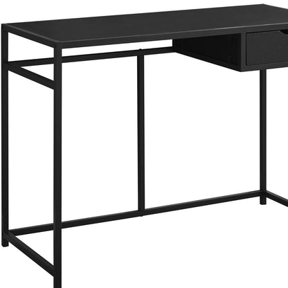 Bureau d'ordinateur noir de 20 po