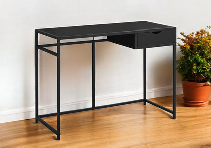 Bureau d'ordinateur noir de 20 po