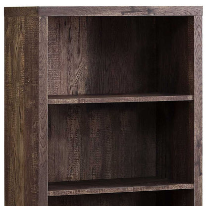 48" Black and Gray Wood Bookcase