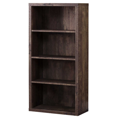 48" Black and Gray Wood Bookcase