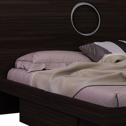 King Wood Brown Bed