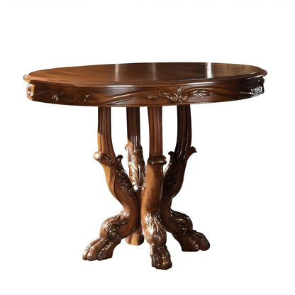 48" Brown Solid Wood Dining Table