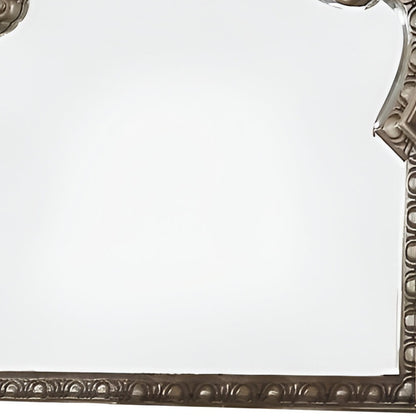 Miroir d'appoint à cadre irrégulier champagne de 41 po