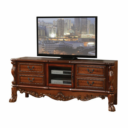 21" X 74" X 31" Bone White Wood Poly Resin Glass Tv Console