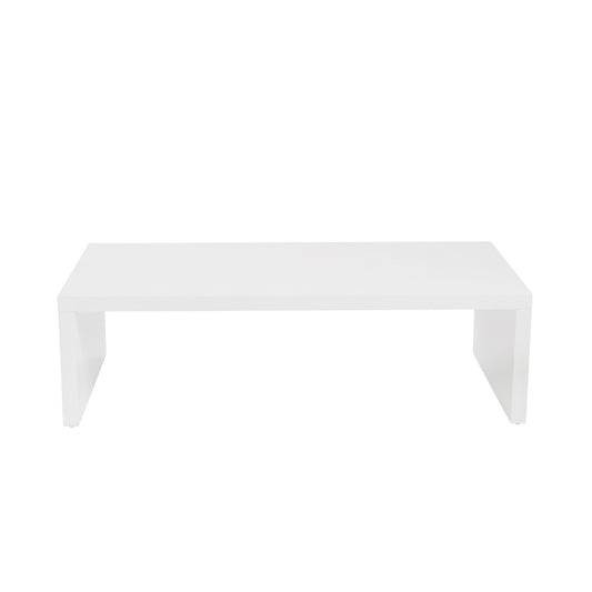 Table basse blanche de 47 po