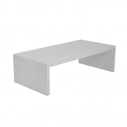 Table basse blanche de 47 po