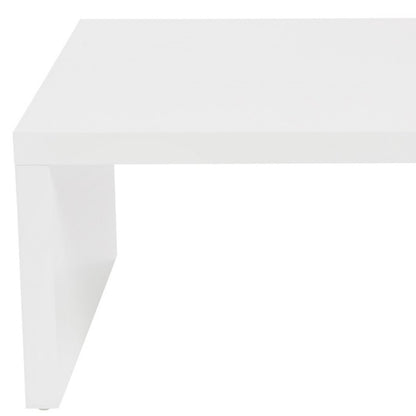 Table basse blanche de 47 po