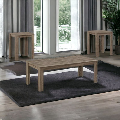 Ensemble de trois tables basses taupe de 44 po