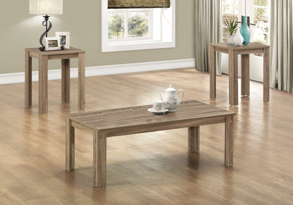 Ensemble de trois tables basses taupe de 44 po