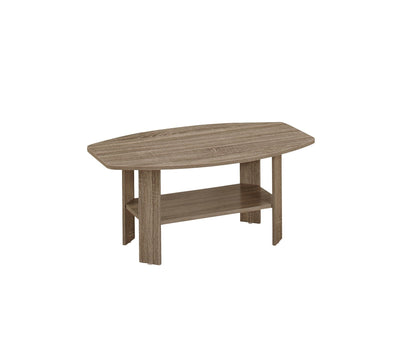 Ensemble de trois tables basses taupe de 36 po avec étagère