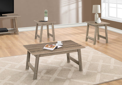 Ensemble de trois tables basses taupe de 36 po