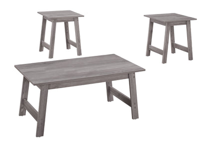 Ensemble de trois tables basses grises de 36 po