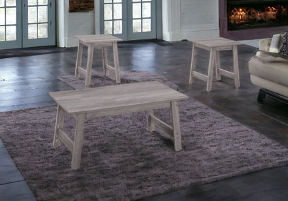 Ensemble de trois tables basses grises de 36 po